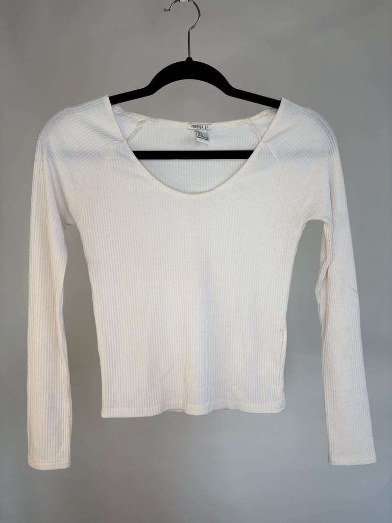 BLUSA CROPTOP MANGA LARGA