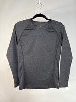 BLUSA DEPORTIVA GRIS JASPE