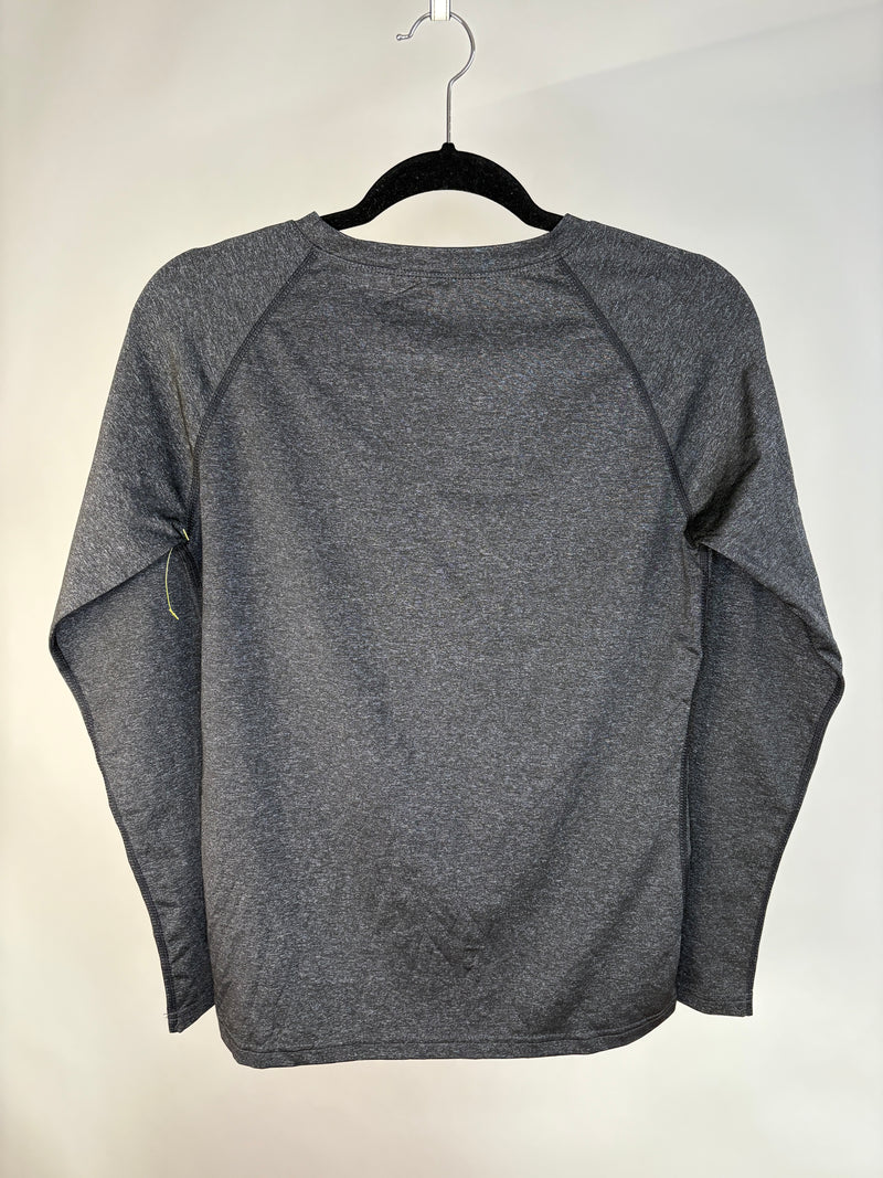 BLUSA DEPORTIVA GRIS JASPE